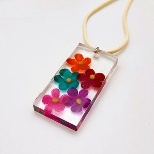2/$40 SALE Beautiful Handmade Floral Necklace - Casual & Unique